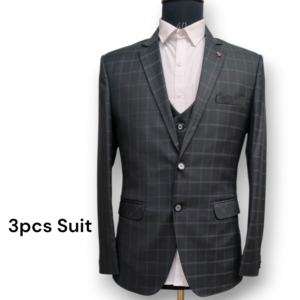 Formal Wear Checks Men’s 3-Piece Suit